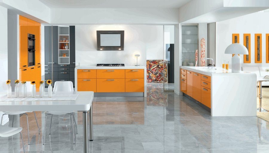 Cocina Arcos Sunset Orange de Schmidt :: Imágenes y fotos