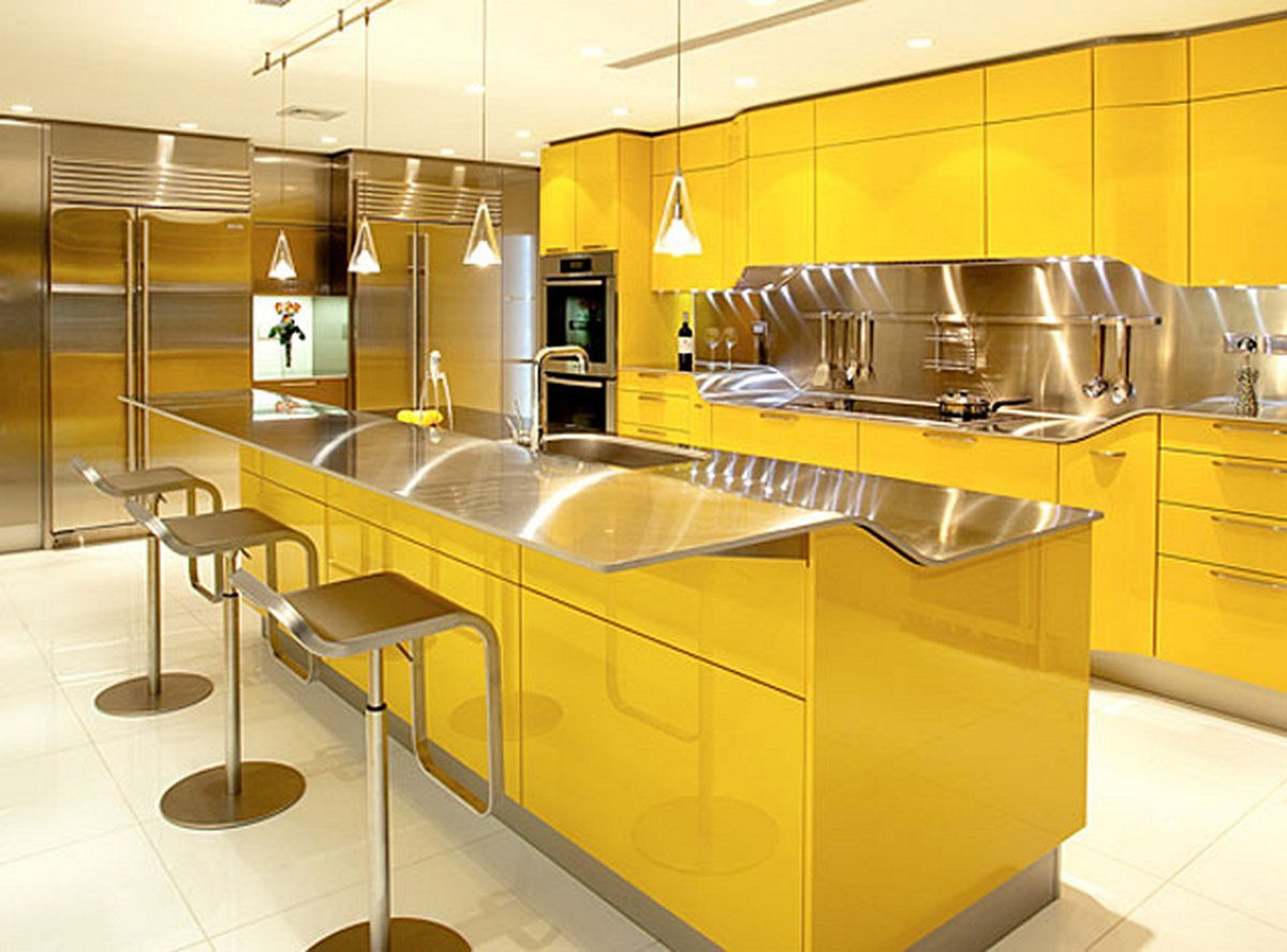 Tonos amarillos en la cocina